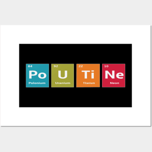 Poutine Periodic Table Scientific Recipe Posters and Art